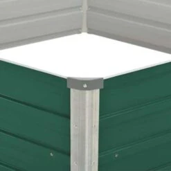 VidaXL Plantenbak Verhoogd 129x129x46 Cm Gegalvaniseerd Staal Groen -Tuin & Buiten 07e171bc275a4b57a49e0b4fdf6f34c7