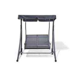 Beliani Schommelbank TESERO - Grijs Staal -Tuin & Buiten 08e830153750415bbb0dbce24ef08ae1