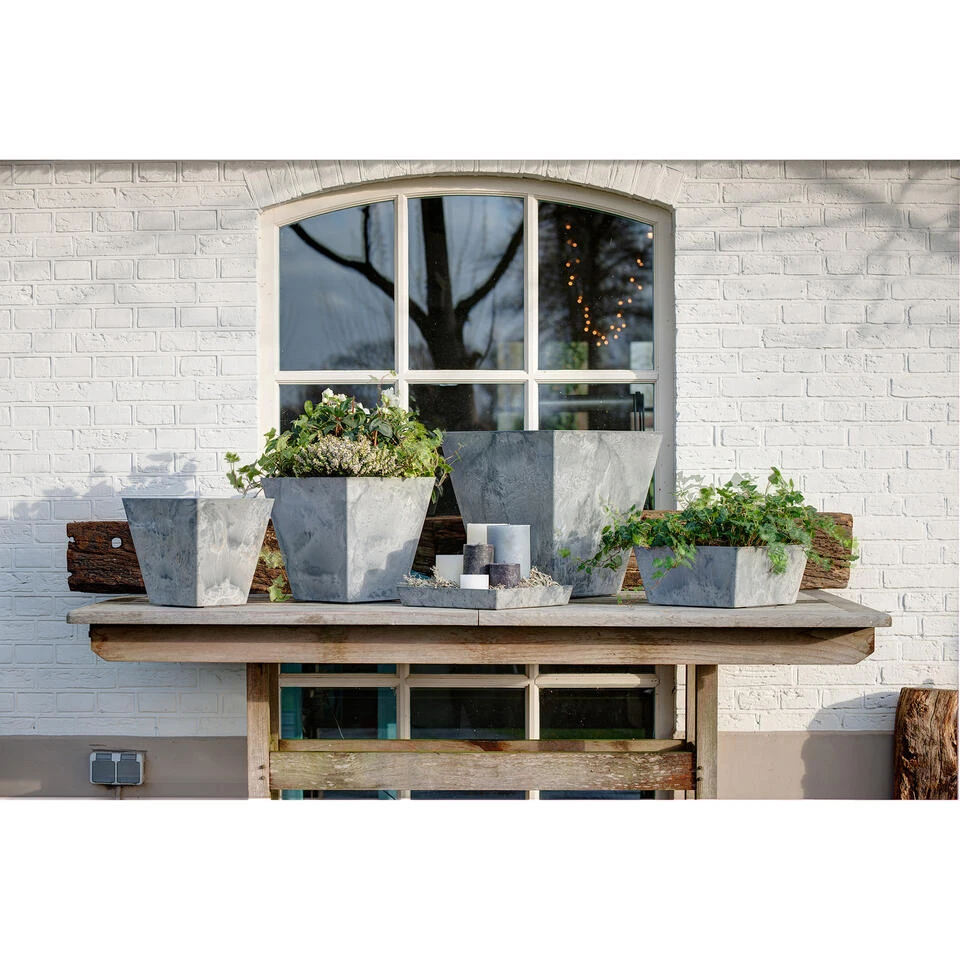 Steege Plantenbak - Gerecycled Kunststof - Grijs - 30 X 14 Cm 4 Steege Plantenbak - Gerecycled Kunststof - Grijs - 30 X 14 Cm - Afbeelding 2