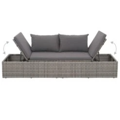 VidaXL Tuinbed 195x60 Cm Poly Rattan Grijs -Tuin & Buiten 0c62a5e361674cb3ba66ee61da3668f5