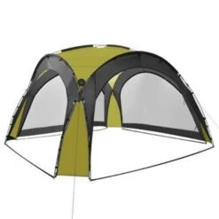 VidaXL Partytent Met LED En 4 Zijwanden 3,6x3,6x2,3 M Groen 7 VidaXL Partytent Met LED En 4 Zijwanden 3,6x3,6x2,3 M Groen -Tuin & Buiten 0d53bdca410f4669a631b0fbb73e741f