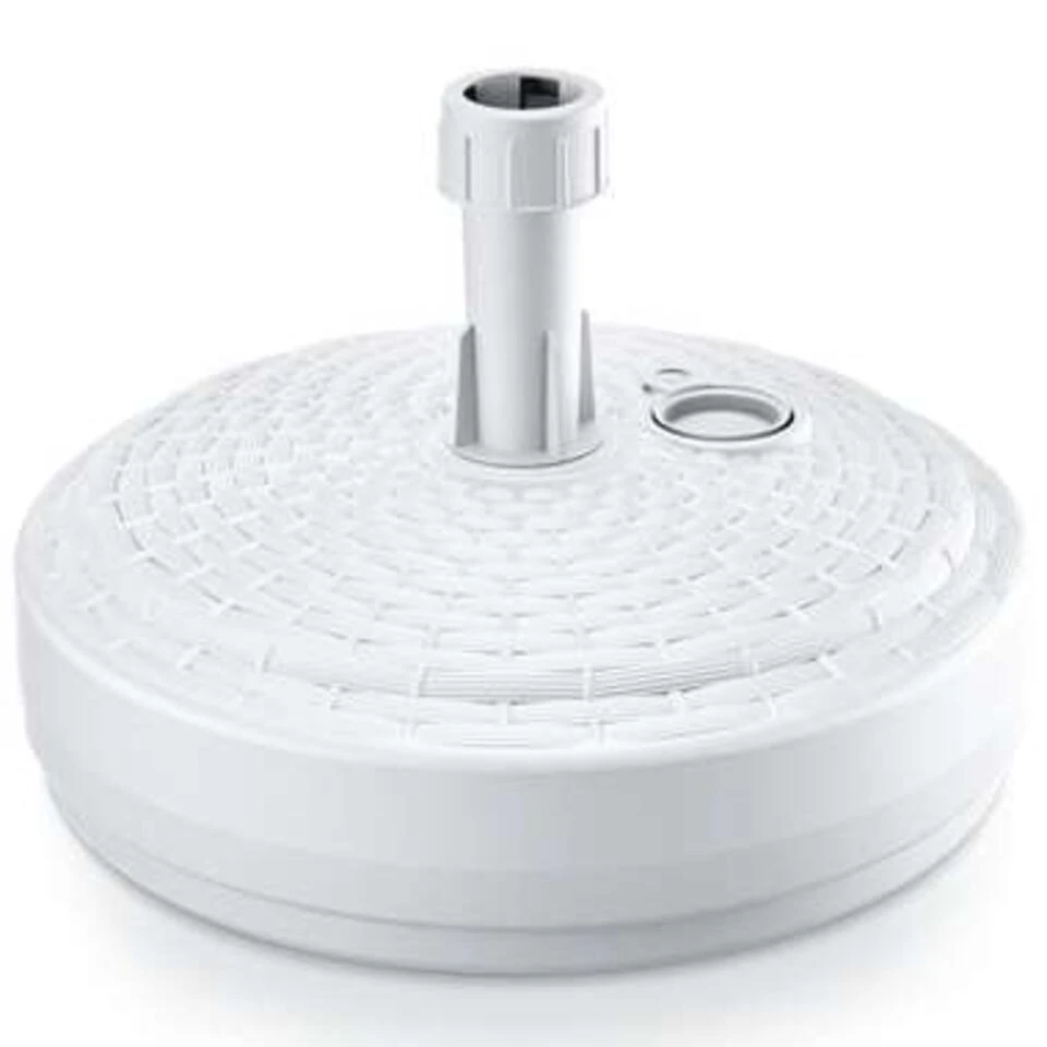 Prosperplast Parasolvoet - Rond - Rotan - Wit - 10 L - 39 Cm 3 Prosperplast Parasolvoet - Rond - Rotan - Wit - 10 L - 39 Cm