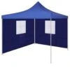VidaXL Vouwtent Met 2 Wanden 3x3 M Blauw -Tuin & Buiten 1000001053