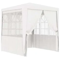 VidaXL Partytent Met Zijwanden Professioneel 90 G/m² 2x2 M Wit