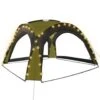 VidaXL Partytent Met LED En 4 Zijwanden 3,6x3,6x2,3 M Groen -Tuin & Buiten 1000001087