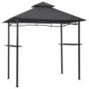 VidaXL Barbecue Paviljoen 240x150x255 Cm Staal Antraciet -Tuin & Buiten 1000001229