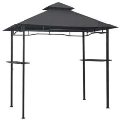 VidaXL Barbecue Paviljoen 240x150x255 Cm Staal Antraciet