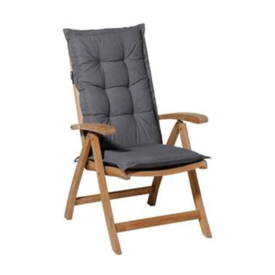 Madison Tuinstoelkussen Lage Rug Outdoor Oxford Grijs 5 Madison Tuinstoelkussen Lage Rug Outdoor Oxford Grijs - Afbeelding 3