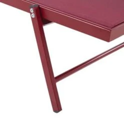 Beliani Tuinligstoel PORTOFINO - Rood Aluminium, Textiel -Tuin & Buiten 1000003155 0102