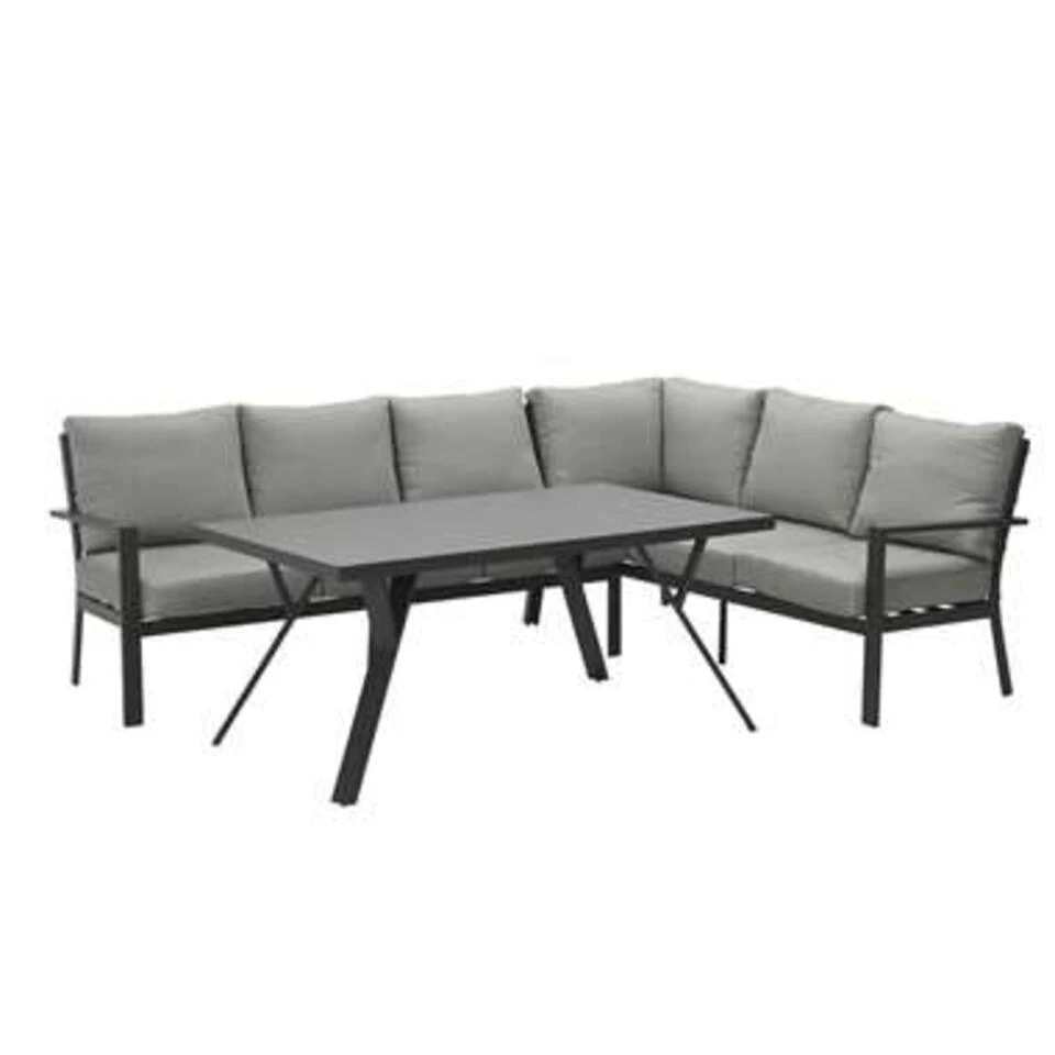 Garden Impressions Senja Lounge Dining Set 3-delig Rechts - D. Grijs 3 Garden Impressions Senja Lounge Dining Set 3-delig Rechts - D. Grijs