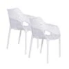 Garden Impressions Air XL Kunststof Tuinstoel Wit - Set Van 2 Stuks 2 Garden Impressions Air XL Kunststof Tuinstoel Wit - Set Van 2 Stuks -Tuin & Buiten 1000003927