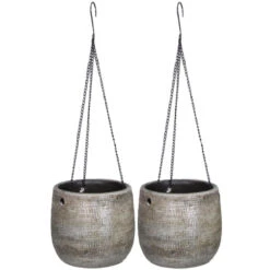 Floran Bloempot - Hangend - Industrieel Wit - 18 Cm 5 Floran Bloempot - Hangend - Industrieel Wit - 18 Cm -Tuin & Buiten 1000005156 0102