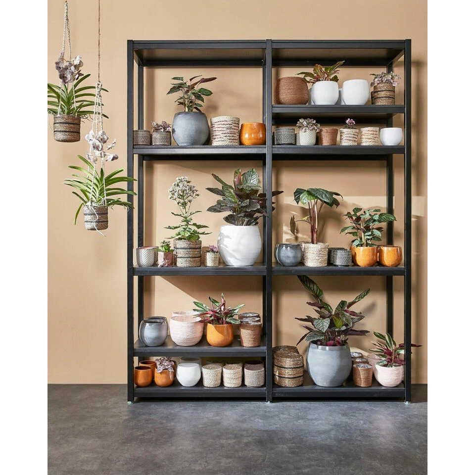 Mica Decorations Plantenpot - Rotan - Bruin - Plantenmand - 14 X 14 Cm 4 Mica Decorations Plantenpot - Rotan - Bruin - Plantenmand - 14 X 14 Cm - Afbeelding 2