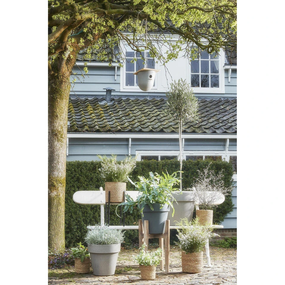 Mica Decorations Plantenpot - Rotan - Bruin - Plantenmand - 14 X 14 Cm 5 Mica Decorations Plantenpot - Rotan - Bruin - Plantenmand - 14 X 14 Cm - Afbeelding 3