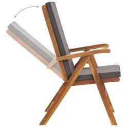 VIDAXL Tuinstoelen 2 St Verstelbaar Met Kussens Massief Teakhout Grijs 9 VIDAXL Tuinstoelen 2 St Verstelbaar Met Kussens Massief Teakhout Grijs -Tuin & Buiten 1000006224 0103