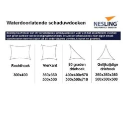 Nesling Coolfit 5x5x5m Navy Blauw -Tuin & Buiten 1000006806 0101