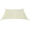 VidaXL Zonnescherm HDPE Vierkant 2x2 M Crème -Tuin & Buiten 1000009465