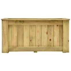 VidaXL Plantenbak Verhoogd 100x50x50 Cm Geïmpregneerd Grenenhout -Tuin & Buiten 1000009559 0101
