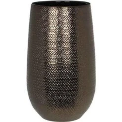 Mica Decorations Bloempot Gabriel - Bronskleurig - Keramiek - 35 Cm