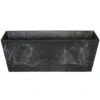 Steege Plantenbak - Gerecycled Kunststof - Zwart - 55 X 17 Cm -Tuin & Buiten 1000011040