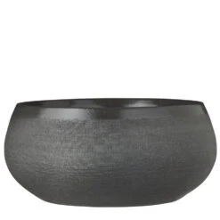 Mica Decorations Bloempot - Schaal - Grijs - Keramiek - 26 X 12 Cm