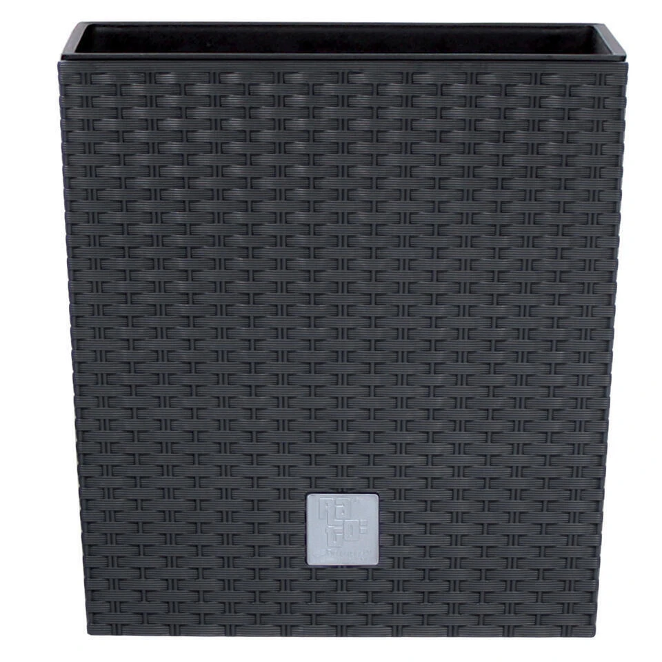 Prosperplast Plantenbak Rato - Antraciet - Rotan - Kunststof - 22 Cm 3 Prosperplast Plantenbak Rato - Antraciet - Rotan - Kunststof - 22 Cm