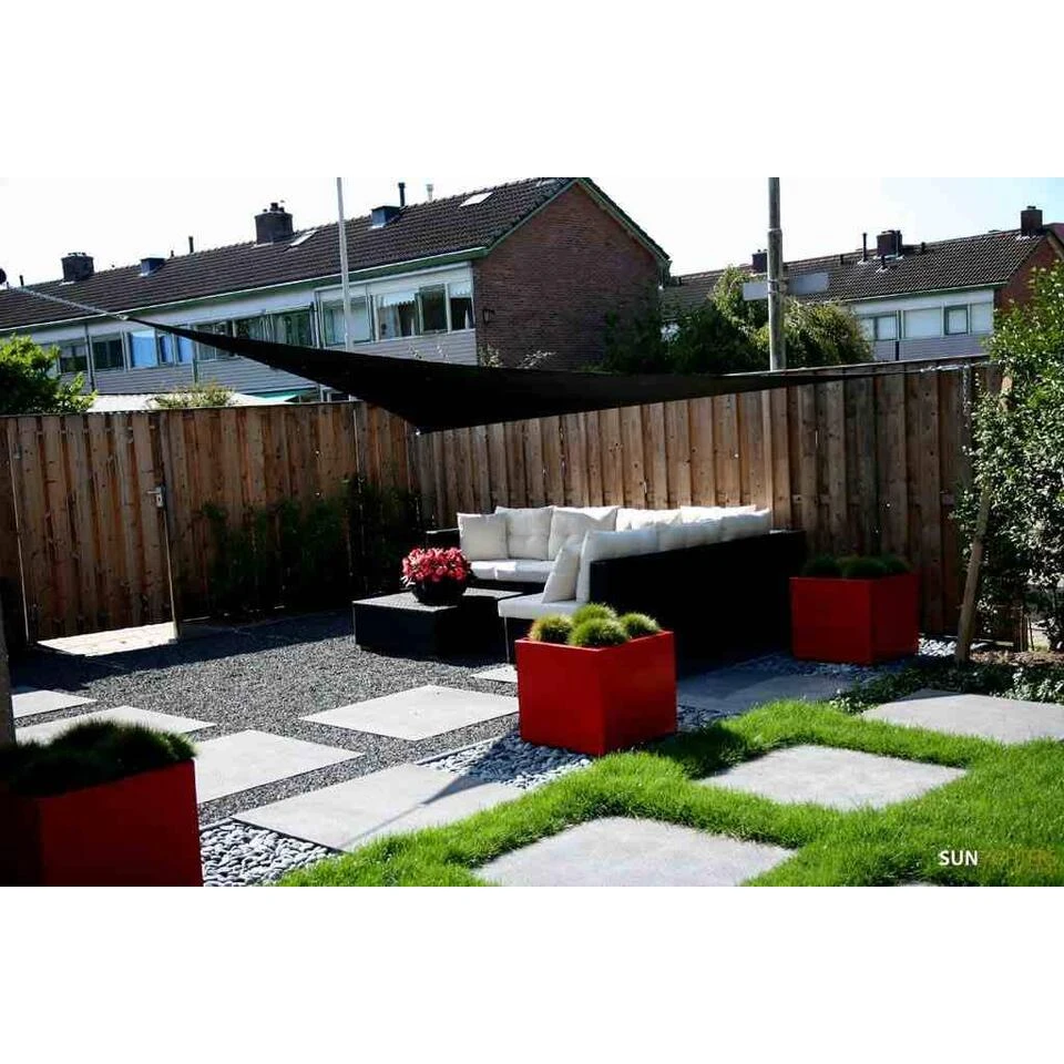 Sunfighters Driehoek 6 Meter Zwart 5 Sunfighters Driehoek 6 Meter Zwart - Afbeelding 3