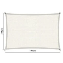 Shadow Comfort Rechthoek 3x4m Arctic White