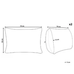 Beliani Buitenkussen ALMYROS - Beige Polyester 8 Beliani Buitenkussen ALMYROS - Beige Polyester -Tuin & Buiten 1000034334 0102