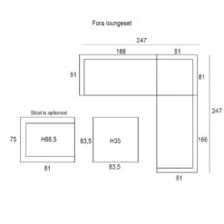 Garden Impressions Fora Loungeset 4-delig - Koper 8 Garden Impressions Fora Loungeset 4-delig - Koper -Tuin & Buiten 1000035523 0103