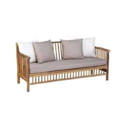 Exotan Persoon Bamboe Loungeset 2-delig - Natural Finish -Tuin & Buiten 1000035553 0103