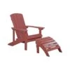 Beliani Tuinstoel ADIRONDACK - Rood Kunsthout -Tuin & Buiten 1000035696