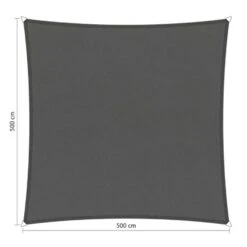 Shadow Comfort Waterafstotend Vierkant 5x5m Vintage Grey Metset