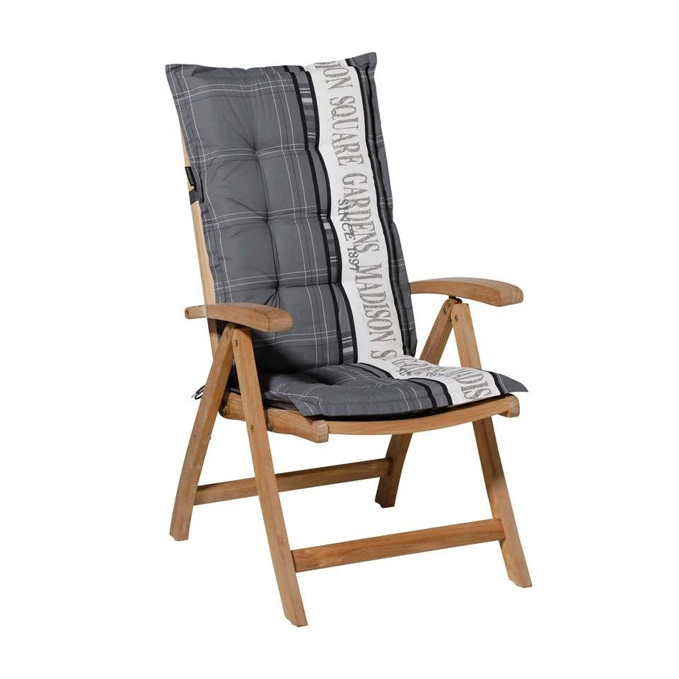 Madison - Kussen Lage Rug Garden Grey - 105x50 - Grijs 4 Madison - Kussen Lage Rug Garden Grey - 105x50 - Grijs - Afbeelding 2