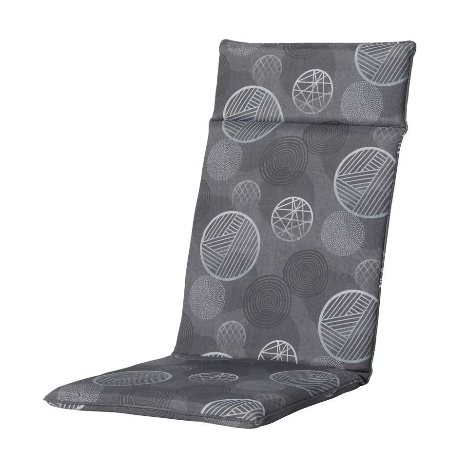 Madison - Hoge Rug - Circle Grey - 120x50 - Grijs 3 Madison - Hoge Rug - Circle Grey - 120x50 - Grijs