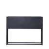 Giga Meubel Plantenbak Zwart - Metaal - 90x25x70cm - Urban -Tuin & Buiten 1000040345