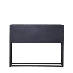 Giga Meubel Plantenbak Zwart - Metaal - 90x25x70cm - Urban