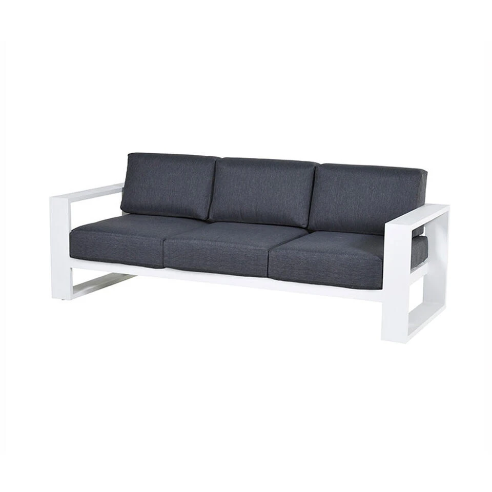 Garden Impressions Plaza 3-zits Lounge Tuinbank - Mat Wit 3 Garden Impressions Plaza 3-zits Lounge Tuinbank - Mat Wit