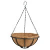 Esschert Design Hanging Basket - Metaal - Zwart - Met Inlegvel - 30 Cm -Tuin & Buiten 1000040944