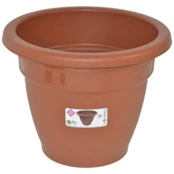 Hega Hogar Bloempot - Terracotta - Kunststof - Rond - 40 Cm