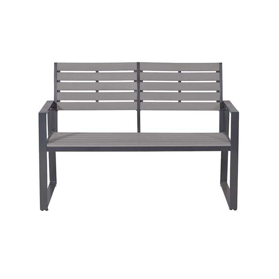 Garden Impressions Detroit Parkbank - Royal Grey 3 Garden Impressions Detroit Parkbank - Royal Grey