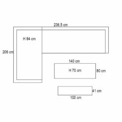 Garden Impressions Ashton Lounge Dining Set Links - Natural Rotan -Tuin & Buiten 1000042160 0103