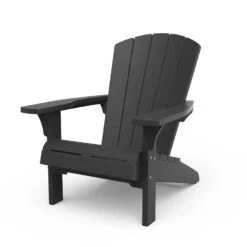 Keter Troy Adirondack Tuinstoelen Met Ice Cube Tafel - Grafiet -Tuin & Buiten 1000042270 0103