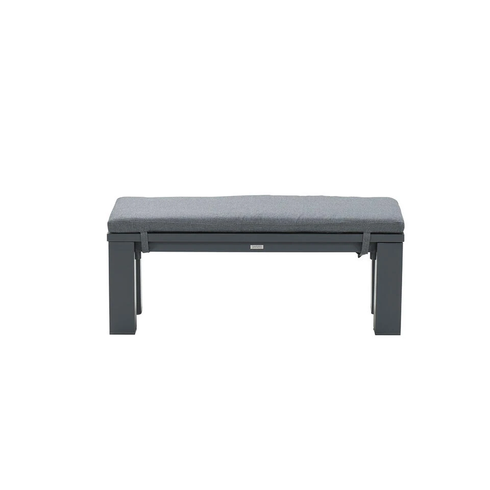 Garden Impressions Nika Sportbank 115,5 X 43 Cm - Donker Grijs 5 Garden Impressions Nika Sportbank 115,5 X 43 Cm - Donker Grijs - Afbeelding 3