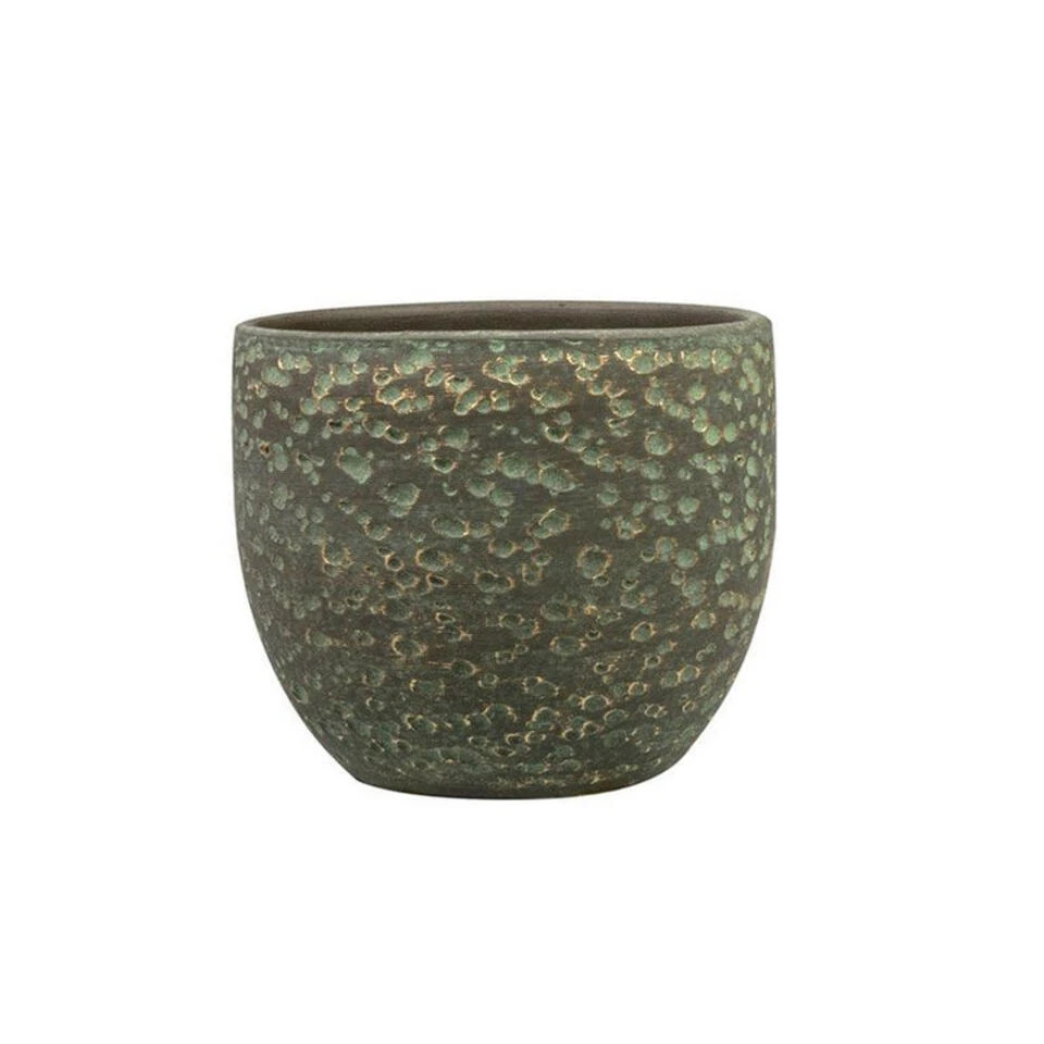 Steege Plantenpot Rinca - Groen - Lava Look - 17 X 15 Cm 3 Steege Plantenpot Rinca - Groen - Lava Look - 17 X 15 Cm