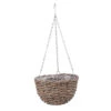 Plantenpot - Bruin - Rieten Mand - Hanging Basket - 31 Cm -Tuin & Buiten 1000042927