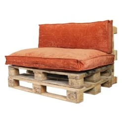 Unique Living Palletkussen Bay Oranje - 120x80cm -Tuin & Buiten 1000047969 0101
