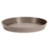 EDA Bloempot - Toscane - Onderschaal - Taupe - Kunststof - D15 Cm -Tuin & Buiten 1000049445