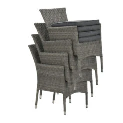 Garden Impressions Jerba Tuinstoel Grijs - 4 Stuks 9 Garden Impressions Jerba Tuinstoel Grijs - 4 Stuks -Tuin & Buiten 1000052360 0104