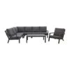 VDG Rockford/Atlanta Loungeset Antraciet - 5-delig -Tuin & Buiten 1000053003